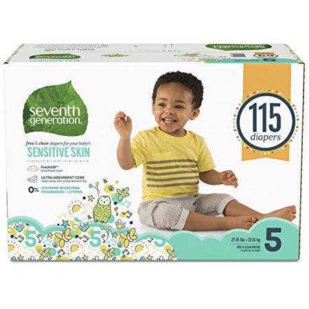 Seventh generation Baby Diapers for Sensitive Skin, Animal ...