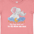 thumbnail image 4 of Inktastic My Gigi Loves Me to the Moon and Back Elephant Family Boys or Girls Baby T-Shirt, 4 of 5