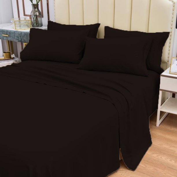 4 Piece Bamboo Sheets Set Silky Stronger Than Cotton Cool Sheets