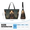 thumbnail image 4 of Xecao Lotus Leaf Starry Sky Guinea Pig for versatile beach bag for women includes zipper pockets and waterproof material, ideal for vacations and adventures., 4 of 7