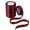 Burgundy, variant on THEGLY 150 Yards 3/8 Inch White Satin Ribbon for Gift Wrapping DIY Crafts Wedding Party Decoration（6 Pack x 25 Yards）