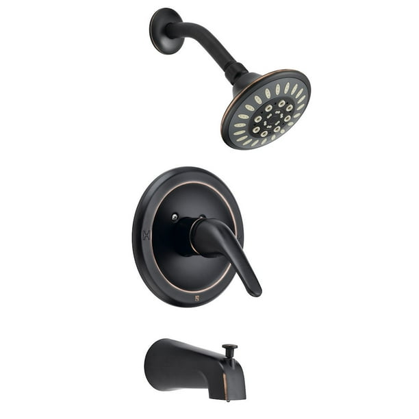 Designers Impressions 651687 Oil Rubbed Bronze Tub / Shower Combo