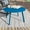Peacock Blue, variant on Bigleap Round Steel Patio Coffee Table, Weather Resistant Outdoor&Indoor Large Side Metal Table Great for Living Room Backyard,Patio,Deck,Peacock Blue