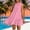 Dress-113Pink, variant on Xdegoge Sundresses for Women Loose Fit A-Line Sleeveless Crewneck Casual Dresses Vertical Striped Mini Dress for Summer Beach Holiday Vacation Wear