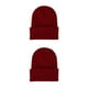 thumbnail image 4 of Gorro Beanie Qarigey Gorras de punto Skullcap Accesorios para el cabello Azufaifo rojo, 4 of 6