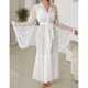 thumbnail image 1 of Batas de moda para mujer, cómodas, de color, con cinturón de malla, pijamas para mujer, camisón, ropa para el hogar, pijamas para mujer, 1 of 9