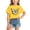 Z203 Yellow, variant on Landzoo Toddler Girls Shirt Butterfly Print Short Sleeve Crew Neck Tees Summer Breathable Girls T-Shirt Size 2-4 Years Black