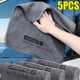 thumbnail image 2 of 5/1PC High-end Microfiber Car Washing Towel Auto Cleaning Drying Cloth Hemming Car Care Detailing Cloth Water Absorption Car Rag, 2 of 7