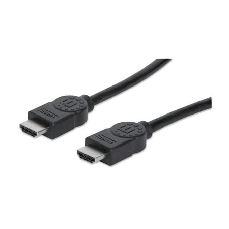 UPC: 0766623306126 | Manhattan High Speed 4K HDMI Cable – HDMI Male to Male  Shielded  Black  10 ft.