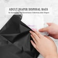 thumbnail image 5 of Incontinence Pad Disposal Bags pack of 200,Black Adult Diaper Disposal Bags 9.84 x 13.78inches Opaque Disposable Incontinence Bags for Incontinence Underwear,Adult Diapers(with 2pcs Storage Bag), 5 of 5