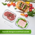thumbnail image 6 of Deli Meat Container for Fridge, Stackable Bacon Lunch Meat Container for Refrigerator, Meal Prep Containers with Serving Tongs, Food Storage Boxes with Lid for Cold Cuts Salami Lunch Meat, BPA Free, 6 of 8