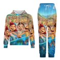 thumbnail image 2 of Luca 2 Piece Outfits Hoodie Sweatsuits Set Sweatpants Long Sleeve Sweatshirt Matching Joggers Tracksuit Sets, 2 of 7