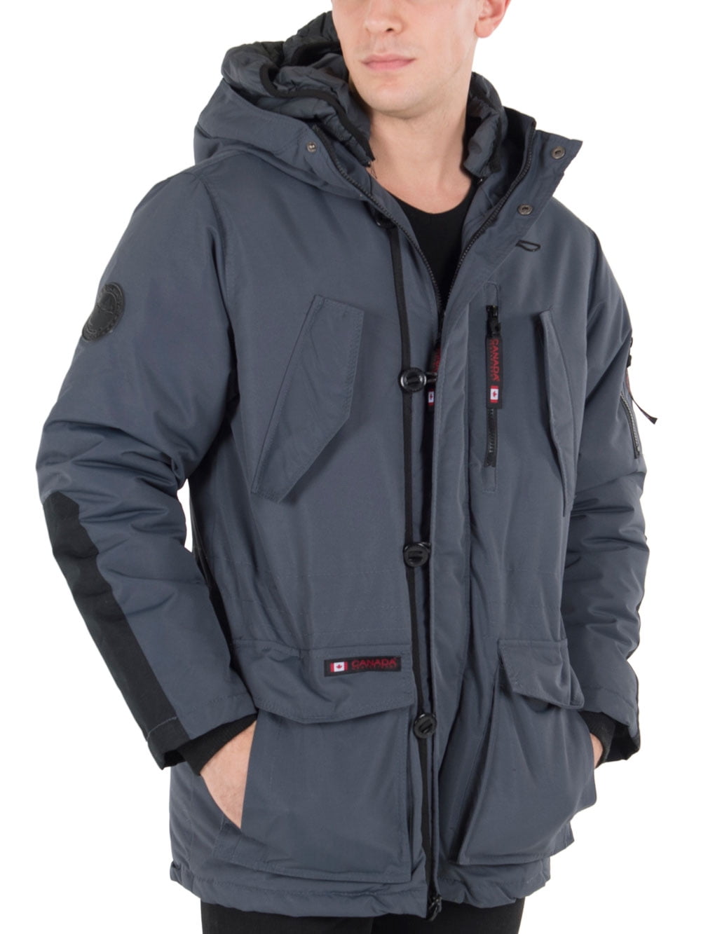 Canada Weather Gear Men's Insulated Parka - charcoal gray, 2xl ...