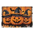 thumbnail image 6 of Table Mats Set of 6 Halloween Orange Pumpkin Witch Bat Spider Place Mats Durable No Slip Table Mats for Halloween Dining Table Accessories 12x18in Seasonal Fall Holiday Dining Table Mats, 6 of 7