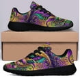 thumbnail image 3 of Mardi Gras Masquerade Beads Shoes Sneakers for Women Men Black Size 3.5, 3 of 7