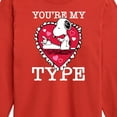 thumbnail image 3 of Peanuts - You're My Type - Toddler And Youth Long Sleeve Graphic T-Shirt, 3 of 6