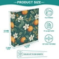 thumbnail image 3 of FORMRS 3 Ring Binder 1.5 inch with Pockets Set of 2 Clip Board 200 Sheets Capacity, Floral Orange Pattern, 3 of 8