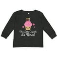 thumbnail image 3 of Inktastic 3rd Birthday Cupcake Girls Cute Girls Long Sleeve Toddler T-Shirt, 3 of 5