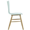 thumbnail image 3 of Cascade Dining Chair Set of 4 - Mid-Century Modern Design, Contoured Waterfall Seat, Flared Back, Painted Bentwood, Beechwood Legs, 331lb Weight Capacity, 3 of 5