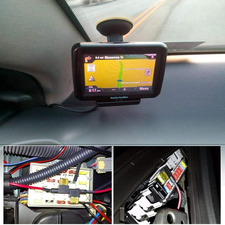 ESUPPORT 12V 24V Standard Add A Circuit Fuse Tap Piggy Back Blade Holder  Plug Socket Car
