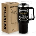 thumbnail image 3 of Gifts for Husband Birthday Gifts for Husband Christmas Valentine''s Day Gift for Husband from Wife Anniversary Marriage Gifts for Men Him Fathers Day Great Gifts for Husband 40 Oz Husband Tumbler, 3 of 6