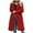 Red-36, variant on Ultrave Women'S Long Winter Coat Solid Color Long Sleeve Fashion Jacket with Pockets