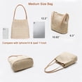 thumbnail image 2 of Bolso Tote de Hombro Aphoraeny de Paja para Playa para Mujer, 2 of 7