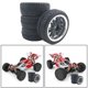 thumbnail image 5 of Paquete de 4 neumáticos de goma 66 mm para 144001 124019 para piezas de actualización de orugas de carretera / todoterreno modelo HSP Negro Hugo rc ruedas y neumáticos, 5 of 8