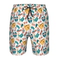 thumbnail image 3 of Fotbe Travel Elements Trajes de Baño Estampados para Hombre, Shorts de Verano de Secado Rápido, Ropa de Playa, Bañadores-XX-Large, 3 of 6