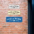 thumbnail image 3 of Signs ByLITA Standard God At Work Door or Wall Sign Easy Installation | Durable Construction | Religious Greetings | Sunday School Welcome Signs | Church | Faith Sign (Black /Gold) - Small, 3 of 9