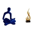 thumbnail image 1 of Figura de pensador abstracto,Estatua de pensador abstracto,decoración para el hogar,Escultura abstracta de fuego,Estatua de arte abstracto para decoración del hogar,Escultura de fuego, 1 of 8