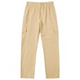 thumbnail image 4 of HAJWOH Mens Pants Casual Elastic Waist Drawstring Cargo Beach Pant Straight Leg Trouser with Pockets, 4 of 4