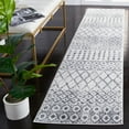 thumbnail image 3 of SAFAVIEH Toscana Carolus Geometric Polyester Area Rug, Ivory/Dark Grey, 4' x 6', 3 of 7