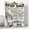 thumbnail image 3 of Manta suave con estampado de letras y zapatos, manta suave e informal agradable para la piel, regalo para papá, manta para las cuatro estaciones, manta transpirable y cómoda, regalo de Navidad,, 3 of 8