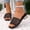 Black, variant on Women's Mesh Sandals Chunky Heel Shoes Dressy Wide Width Slip on Slide Fishnet Vacation Summer Flats Sandals Silver 5.5 Wide