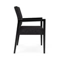 thumbnail image 3 of Pemberly Row Waiting Reception Wide Guest Chair Wood Frame in Black, 3 of 5