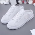 thumbnail image 5 of RotHome Women's Fashion Canvas Slip on Sneakers Casual Mule Shoes Comfortable Backless Loafers Breathable Lightweight Closed Toe Summer Walking Shoes, 5 of 7