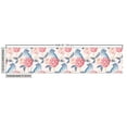 thumbnail image 3 of Ambesonne Bird Print Fabric by the Yard Upholstery, Hydrengea Peony Floral, 5 Yards, Soft Blue Rose and Pale Pink, 3 of 5