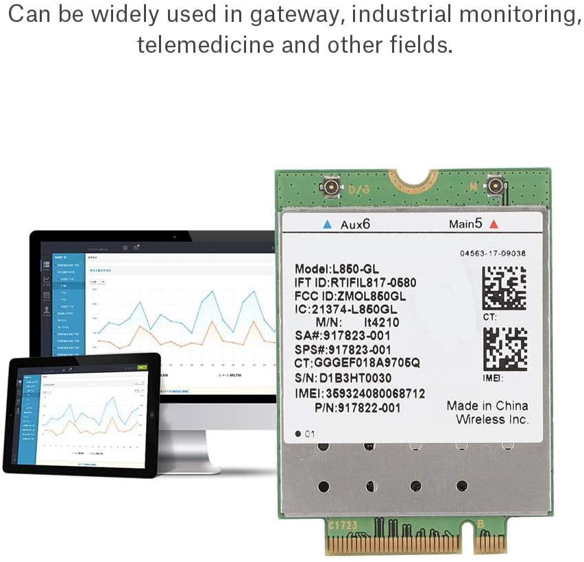 Wireless Network Card,L850-GL 4G Module Wireless LTE-FDD WCDMA Network WiFi  Card for HP ProBook 440 G5 High Gain Band | Walmart Canada