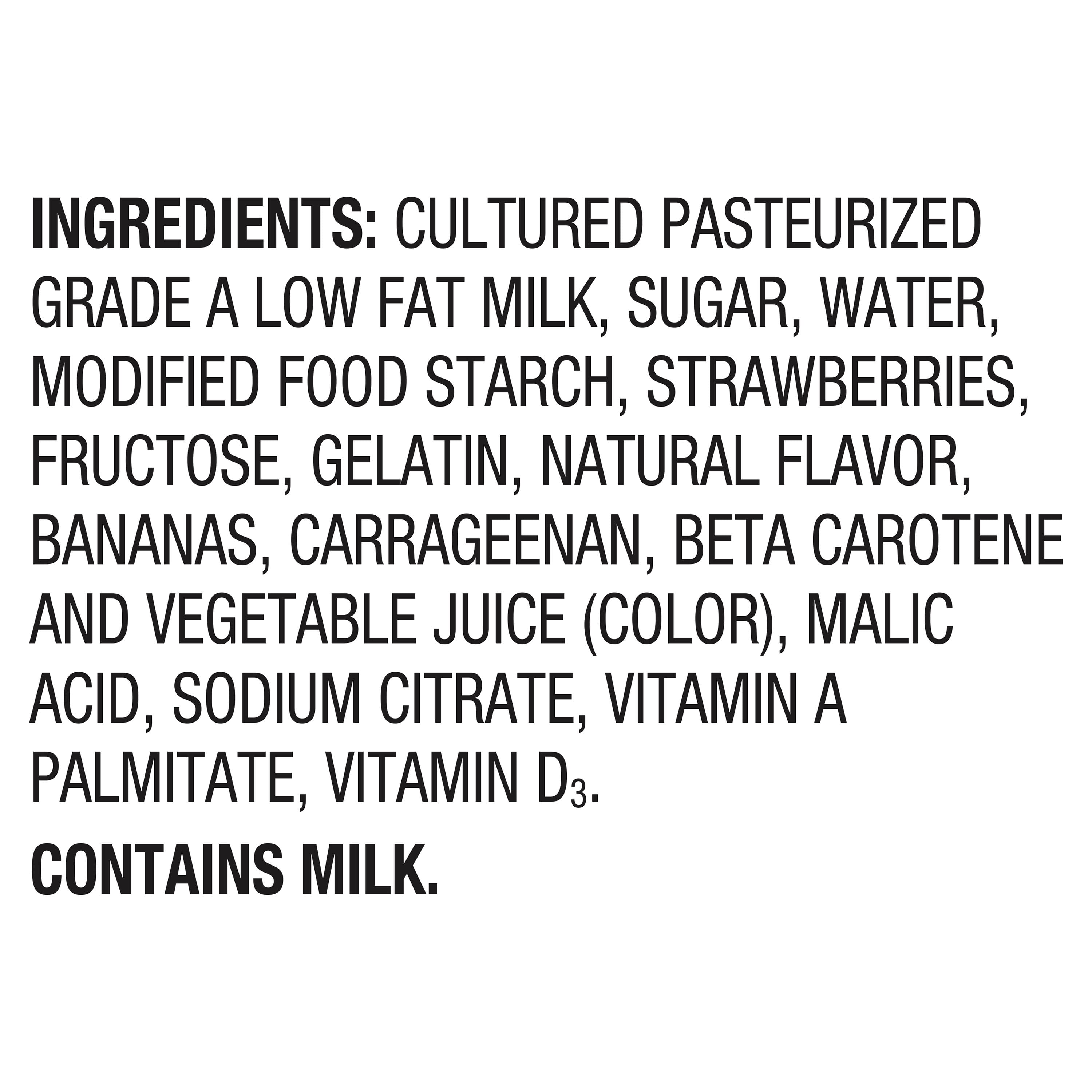 Great Value Original Strawberry Banana Low-fat Yogurt, 32 oz