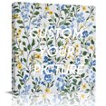 thumbnail image 2 of Blue Yellow Floral Spring Wall Art Painting on Canvas, Green Pastoral Summer Botanical Canvas Art Home Prints Wall Art Framed Modern Artwork for Living Room Bedroom Wall Decor 20x20in, 2 of 9