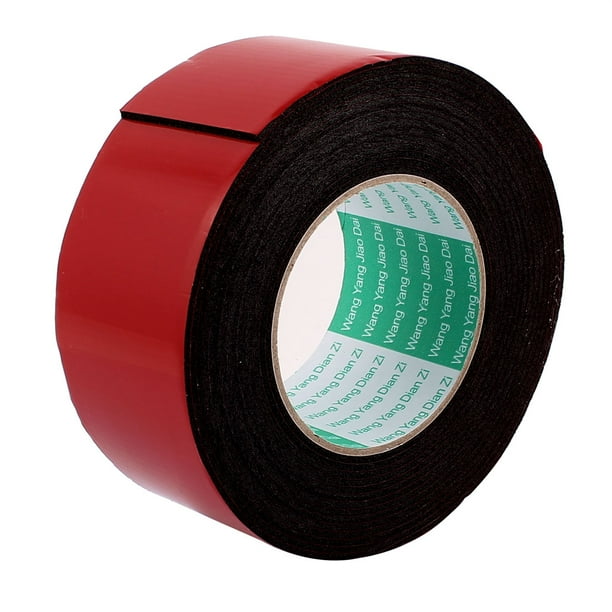 Negro Fuerte cinta de doble cara cinta adhesiva de la esponja de los 60MM Ancho 5 m de longitud
