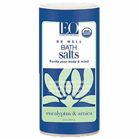 EO Products Be Well Bath Salt & Soak Eucalyptus & Arnica 22 oz Salt