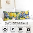 thumbnail image 3 of Lemon Print Body Pillow Cover - Soft & Breathable Fabric, Hidden Zipper, 20"x54", Cute Fruit & Floral Design - Perfect Gift for Lemon Lovers, Summer Decor, Side Sleepers & Pregnancy Support, 3 of 7
