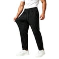 thumbnail image 2 of Athletic Pants Mens Drawstring Casual Hiking Lightweight Stretch Workout Trousers Zipper Pockets for Gym Outdoor Activities, 2 of 6