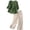 Green, variant on Cotton Linen Sets for Women 2 PC Short Sleeve Crew Neck Tops Elastic Waist Loose Fitted Pants Breathable Lightweight Casual Beach Sets(XL,Yellow)