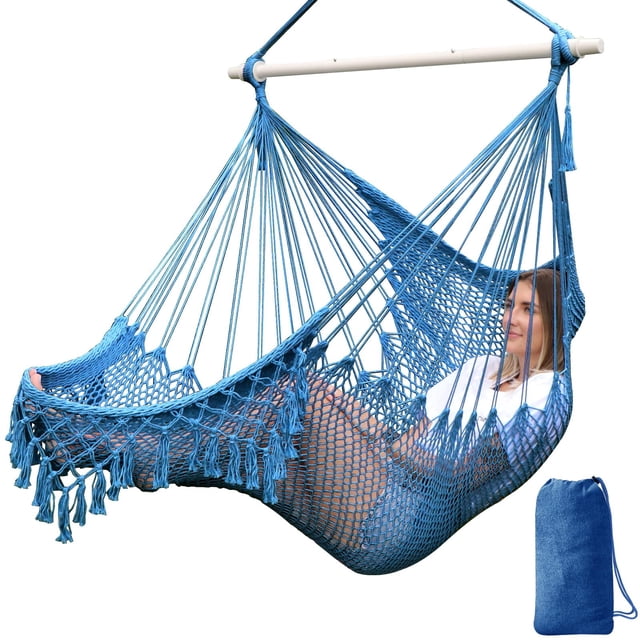 Silla Hamaca Chihee Súper Grande de Cuerda de Algodón Suave