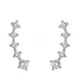 thumbnail image 2 of 1 pair Earrings With 14K Gold Plated Sterling Silver Post Crawler Earring Climber Earrings, 2 of 8