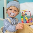 thumbnail image 4 of Reborn Baby Doll TERABITHIA, 55 cm, pelo rizado, rubio y enraizado, 4 of 6