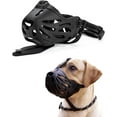 thumbnail image 1 of GFDYREE Dog Muzzle Prevents Biting Barking Chewing Breathable Drinkable Adjustable Basket Muzzle for Aggressive Small Medium Large Dogs (4 - Border Collie), 1 of 6